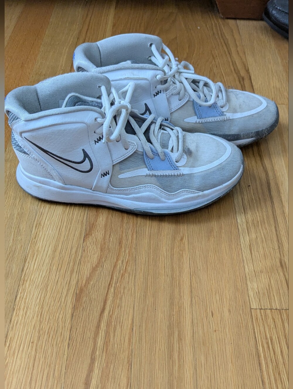 Nike Kyrie Infinity Light Blue & White High-Top Sneakers